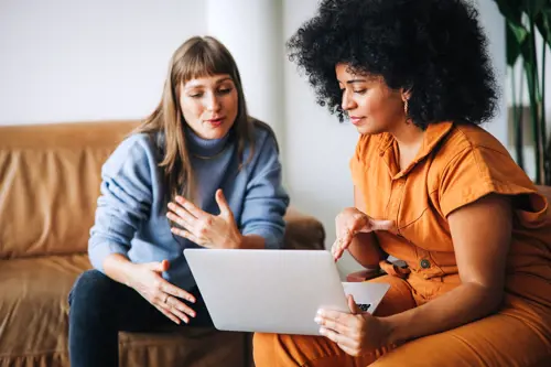 Klikgesprek Tussen Een Loopbaancoach En Cliënt