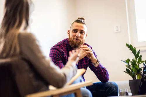 Bemiddelingsgesprek Tussen Een Coach En Klant